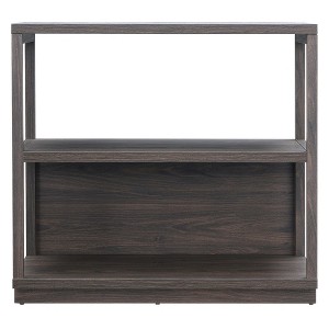 HomeRoots 33" Brown Three Tier Standard Bookcase - 1 of 4