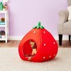 YML Strawberry Pet Bed House Small Red - 3 of 4