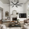 Siljoy 72-in Gray Ceiling Fan with Gray or Oak Color Blades Ceiling Fan With Light-Remote Included - 2 of 4