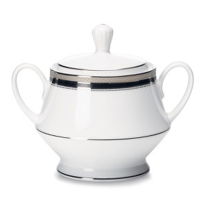 Noritake Austin Platinum Sugar Bowl with Cover - 1 of 3