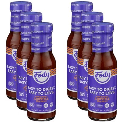 Fody BBQ Sauce Chipotle - Case of 6 - 8.6 OZ