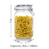 LunaLulinlk 50 oz airtight glass jars with lids, 3-pack food storage jars - 2 of 4