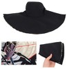 Anna-Kaci Wide Brim Floppy Sun Hat with Colorful Printed Underside UV Protection Lightweight Foldable Design for Outdoor Use - 4 of 4