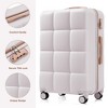 YONWAY 3 Piece Hardshell Luggage Sets Airline Certified Carry-on Luggage with side hook Cup Holder Spinner Wheel - 2 of 4