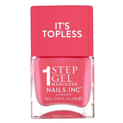 Nails.INC It’s Topless, 4-in-1 Base Coat, Treatment, Color and Top Coat 1-Step Gel Nail Polish - 0.47 fl oz