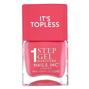 Nails.INC It’s Topless, 4-in-1 Base Coat, Treatment, Color and Top Coat 1-Step Gel Nail Polish - 0.47 fl oz - 1 of 4