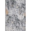 Abstract Runner Rug - Washable non-slip foldable carpet with low pile for high-traffic areas - 3 of 4