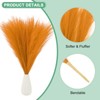 Unique Bargains Dried Plants Artificial Durable Small Fluffy Pampas Grass 7 Branches for Home, Office, Party 17.7 Inch - 2 of 4