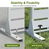 Lirago Metal Outdoor Privacy Screen Freestanding Garden Privacy Screen 72"x47" White - 4 of 4