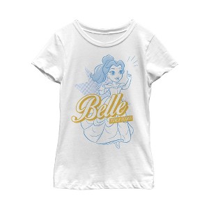 Girl's Beauty and the Beast Booked Pop Art T-Shirt - 1 of 4