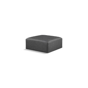 Meridian Furniture,Cube Vegan Leather Ottoman - 1 of 4