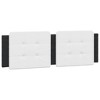 vidaXL Headboard Cushion White and Black 59.8" Faux Leather - 2 of 4