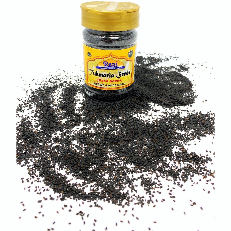 Tukmaria (Natural Holy Basil Seeds) - 4.94oz (140g) - Rani Brand Authentic Indian Products, 2 of 9