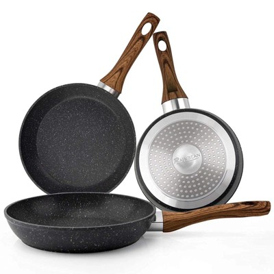 LunaLulinlk Frying Pan Set 3 Piece Non-Stick Frying Pan Cookware