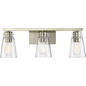 Savoy House Brannon 3 - Light Vanity in  Noble Brass - 1 of 2