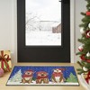 Nourison Christmas Snow Dogs Holiday Indoor Kitchen Entryway Non-Skid Mat Navy 2'x3' - 2 of 4
