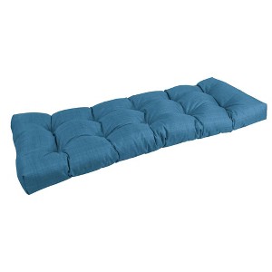 Blazing Needles, 46-inch by 19-inch Tufted Solid Outdoor Spun Polyester Loveseat Cushion - 1 of 3