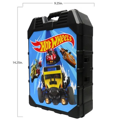 Bright Blue Plastic Hot Wheels 48 Car Carry Case