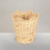 Household Essentials Woven Wastebin with Scalloped Edge - 2 of 4