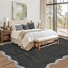 Washable Rug Modern Scalloped Rug Non Slip, Neutral Indoor Carpet - 4 of 4