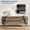 Modern TV Stand, Farmhouse Entertainment Center with 2 Drawers, Adjustable Shelves, U-Shaped Metal Legs, for Living Room, Bedroom - 3 of 4