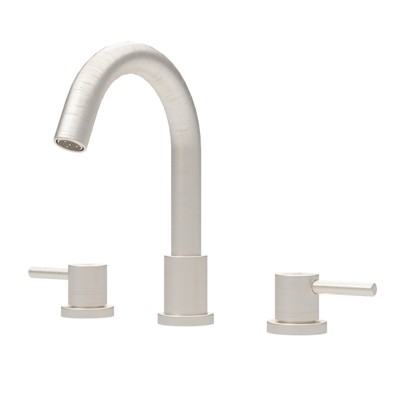 Bathroom Faucet 8 Inch – Widespread Sink Faucet with Smooth Curve Spout, 2 Handles, 3-Hole Mount, Includes CUPC Certified Lines & Pop-Up Drain