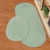 Collections Etc Sunsplash Braided Two-Tone Accent Rug - 3 of 3