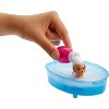 Barbie Doll, Blonde, and Playset with 3 Puppies, Bathtub and Accessories, - 4 of 4