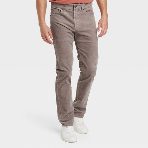 Men's Slim Straight Corduroy 5-pocket Pants - Goodfellow & Co™ Gray 33x30 :  Target