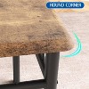 Dining Table Set for 4, Square Space-Saving,5 Piece Kitchen Table with 4 Chairs - 4 of 4