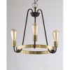 Maxim Lighting Haven 3 - Light Chandelier in  Oil Rubbed Bronze/Antique Brass - 3 of 4