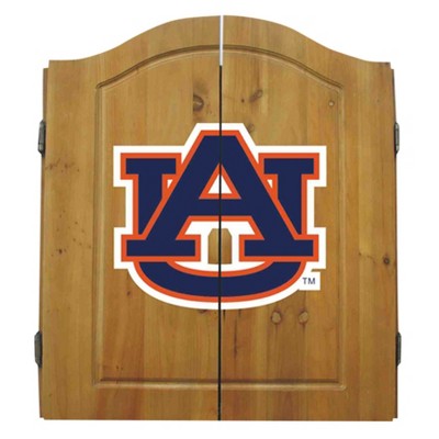 NCAA Imperial Bristle Dart Board and Cabinet Auburn Tigers