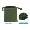 Unique Bargains 100% Cotton Reusable Washable Dust Drawstring Bags 12 Pcs - 3 of 4