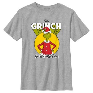 Boy's Dr. Seuss Christmas Grinch You're a Mean One T-Shirt - 1 of 4