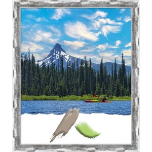 Amanti Art Scratched Wave Chrome Picture Frame - 1 of 4