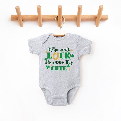 The Juniper Shop Who Needs Luck Baby Bodysuit