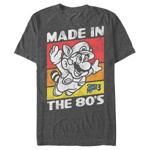Men's Nintendo Raccoon Mario Made in the 80's T-Shirt - 1 of 4