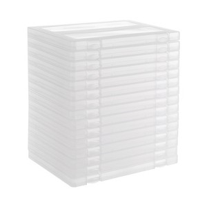 YIYIBYUS 15Pcs File Storage Box, Portable Plastic Document Organizer Box for Office School Supplies - 1 of 4