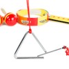 Toy Time Kids' Percussion and Wind Musical Instruments Toy Set of Tambourine, Maracas, Triangle, and Harmonica for Ages 3 and Up - Set of 4 - 4 of 4