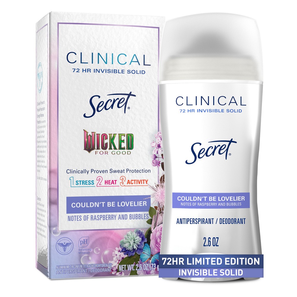 Secret Clinical Strength 72-Hour Protection Women's Limited Edition Glinda's Wicked Antiperspirant & Deodorant - 2.6oz