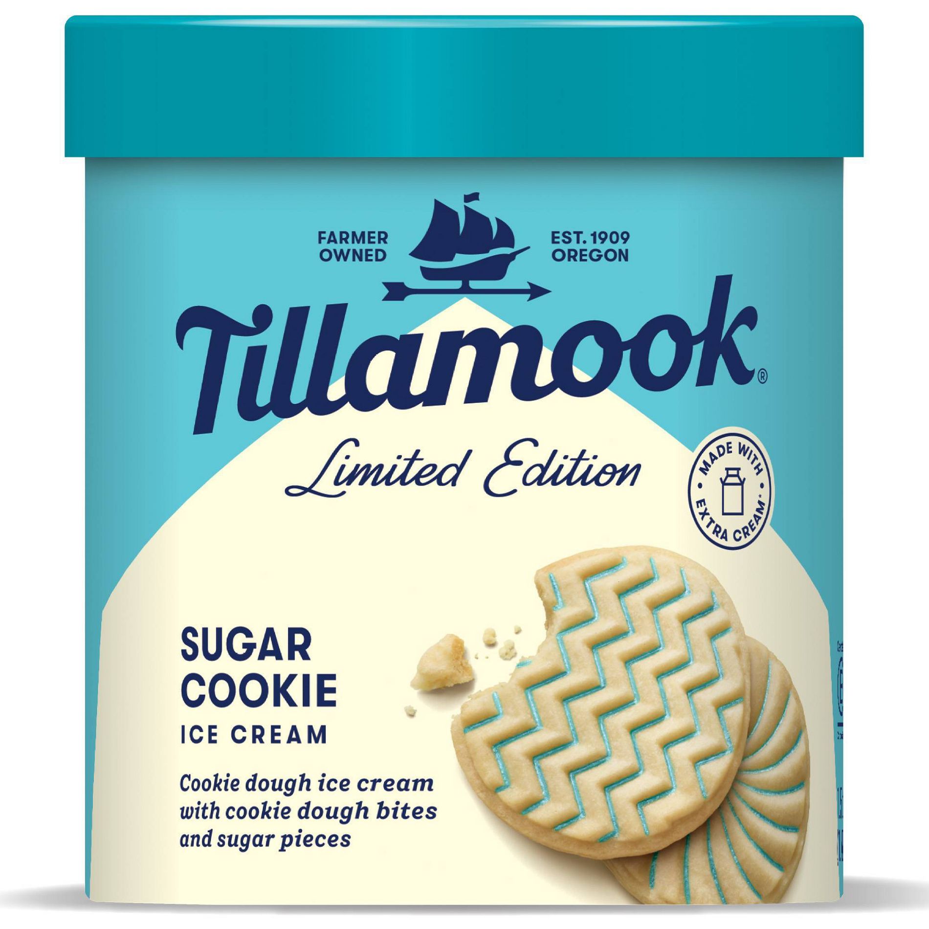 Tillamook Limited Edition Sugar Cookie Ice Cream - 48 fl oz