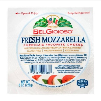 Belgioioso Fresh Mozzarella All-Natural Cheese - 8oz