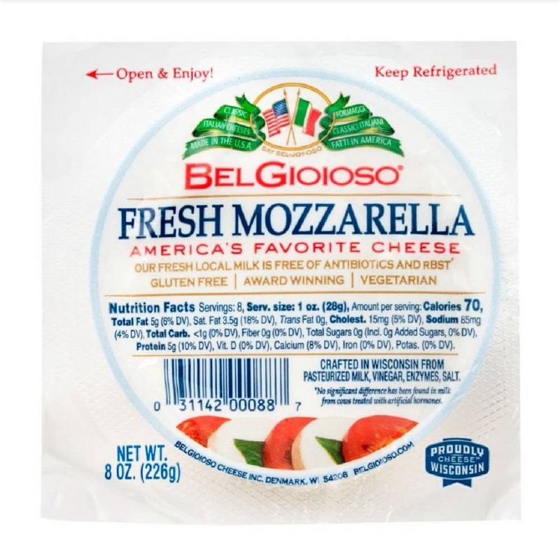 BelGioioso Fresh Mozzarella All-Natural Cheese - 8oz, 1 of 8