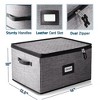StorageBud Fine China Storage Containers Hard Shell, Durable Dinnerware Storage Box with Dividers - 2 of 4