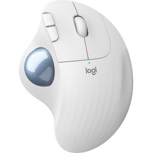 Logitech ERGO M575 Wireless Trackball - Optical - Bluetooth - 2.40 GHz - Off White - USB - 2000 dpi - Scroll Wheel - 5 Button(s) - 1 of 4