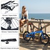 RISOKEYS 20 Inch Foldable City Bike 7 Speed Transmission System & Dual Disc Brake Aluminum Frame Adult Bicycle for Commuting Traveling - 4 of 4