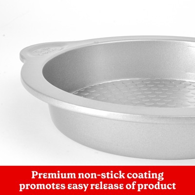 Betty Crocker Silver Carbon Steel Non-stick Round Cake Pan