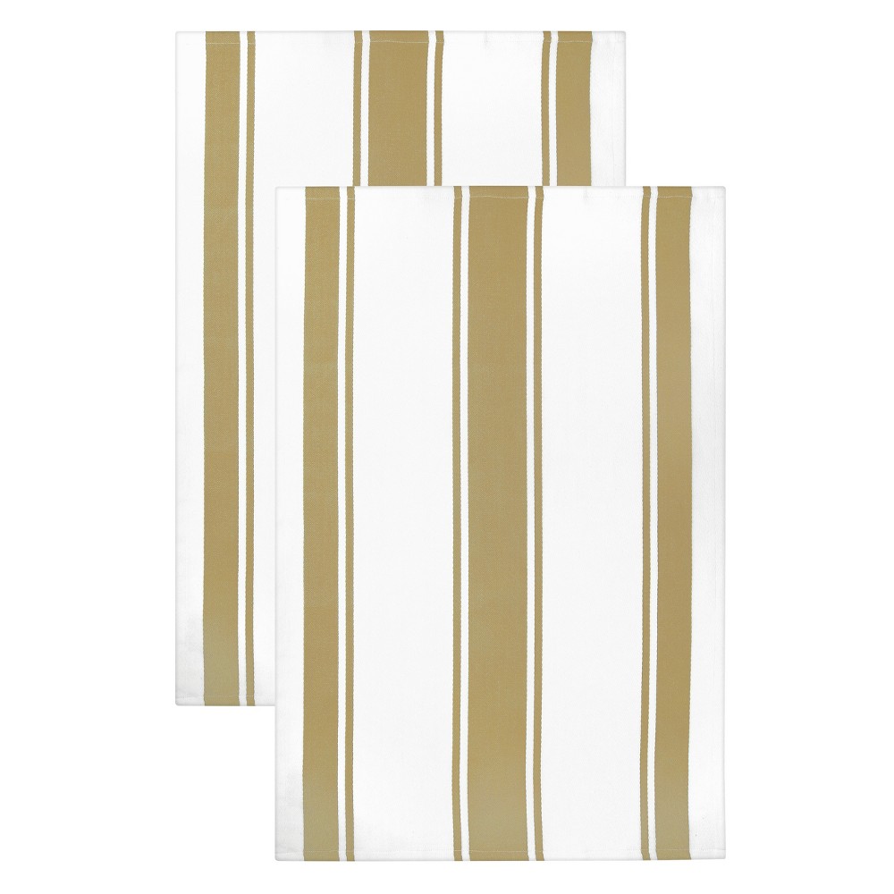 MU Kitchen 2pk Kitchen Towels Tan : 20x20 Inch Polyester, Machine Washable Cloth Napkins