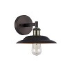 Chloe Lighting Karl Industrial-Style 1 Light Rubbed Bronze Wall Sconce 10" Wide - 2 of 3
