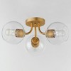 Maxim Lighting Knox 3 - Light Semi-Flush Mount in  Natural Aged Brass - 3 of 4